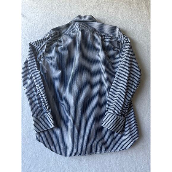 Tommy Bahama Men Size 15 1/2 34-35 Striped Button Down Cotton Shirt Nautical - Picture 8 of 9